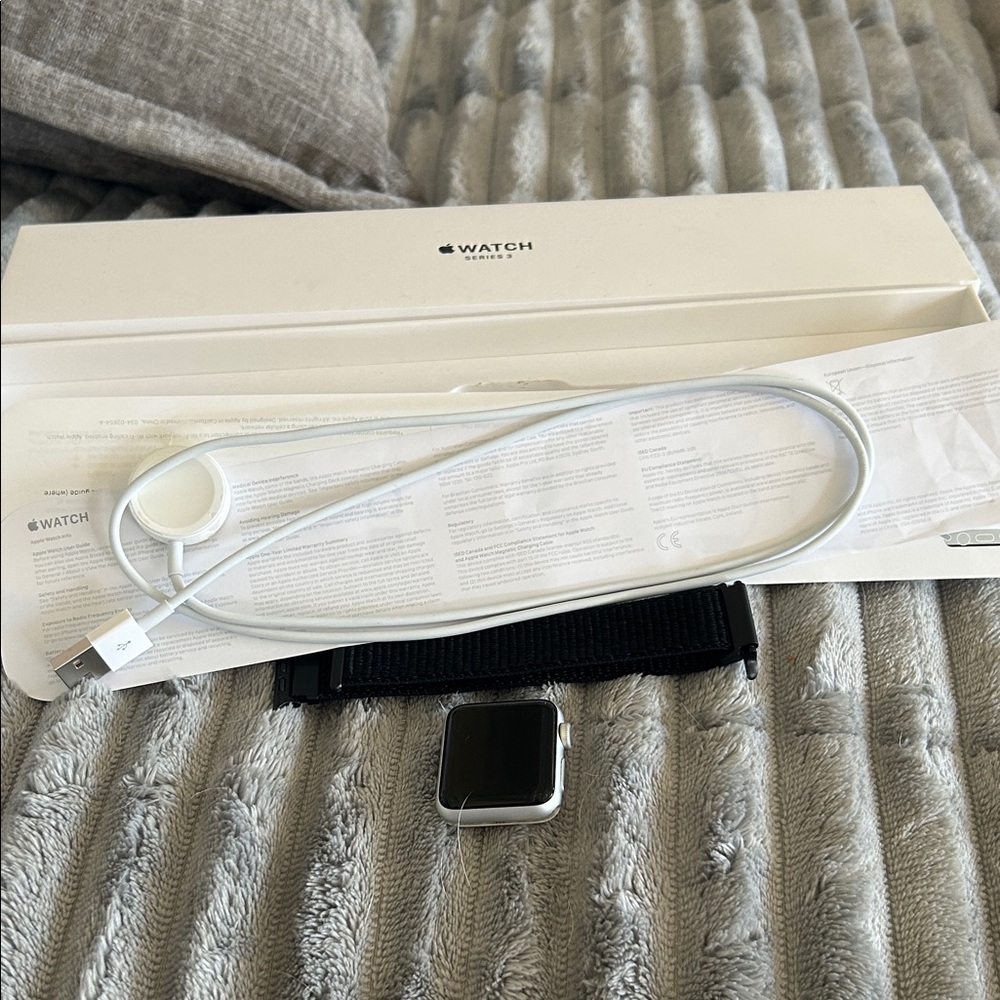 Apple Silver Smartwatch Rear Case with Sensor Window and Crown Cutout - Picture 3 of 4